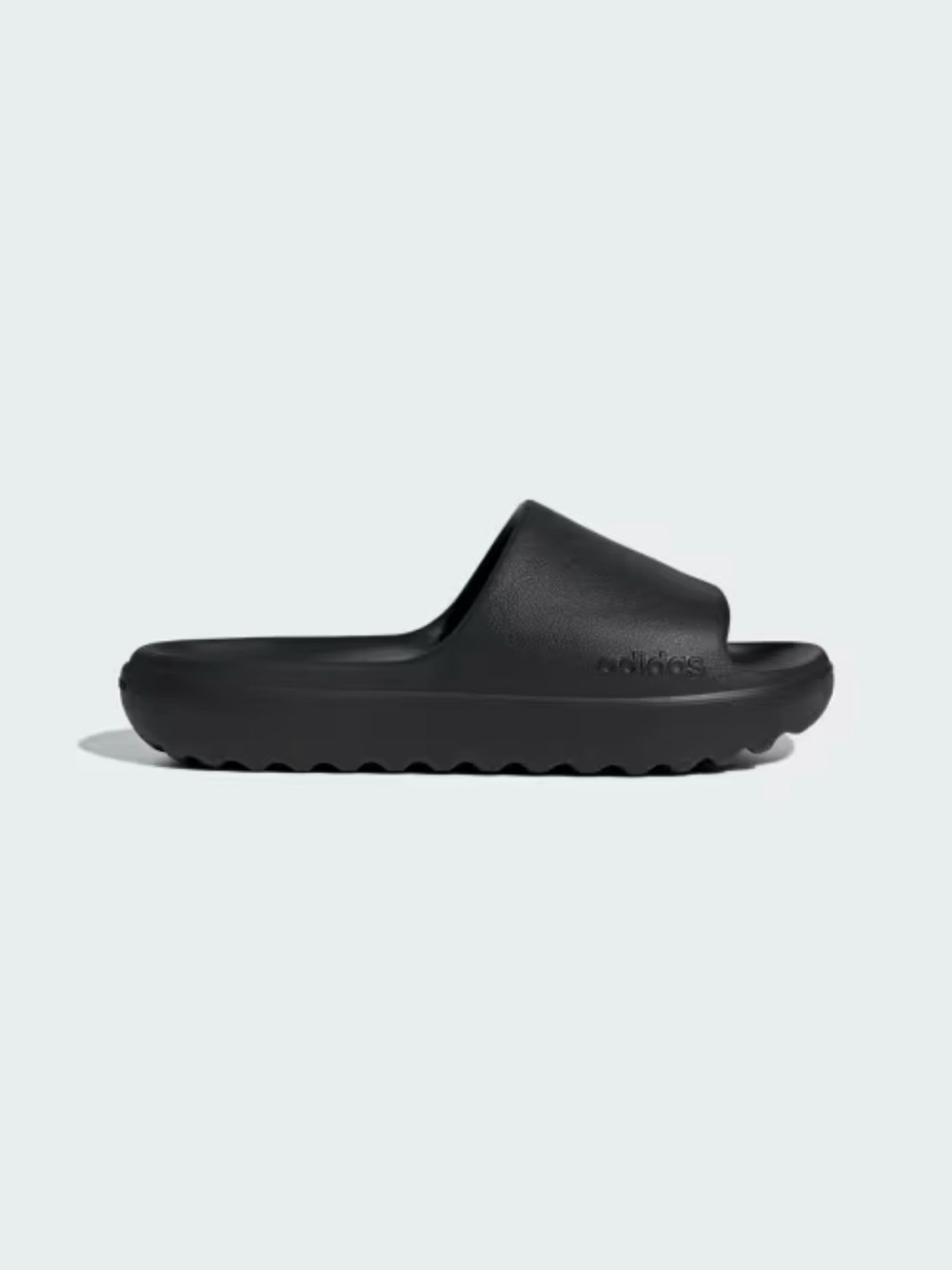 adidas Women’s Black Slide Sandals with Textured Sole